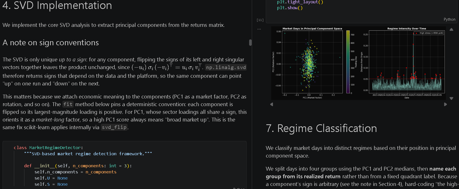 Geometric market regime analysis